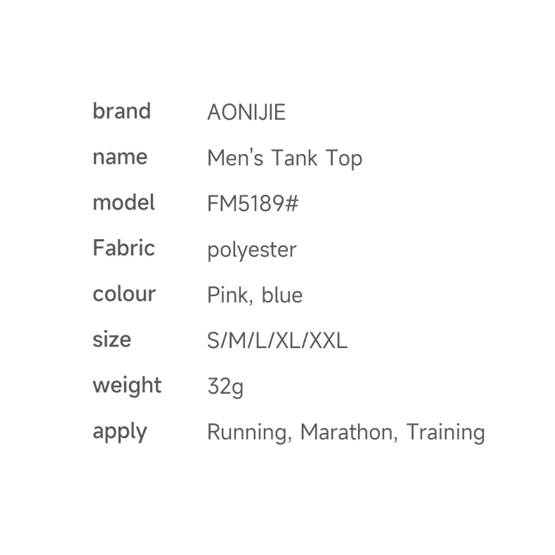 AONIJIE FM5189 Running Sleeveless Tank Top - Baju Lari Pria Olahraga