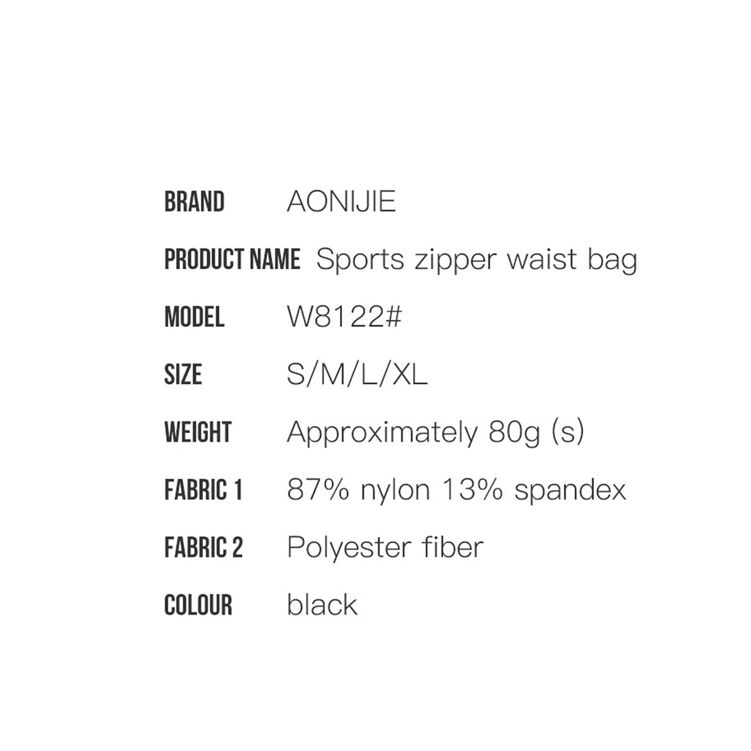 AONIJIE Waist Bag W8122 - Tas Pinggang Lari Sepeda