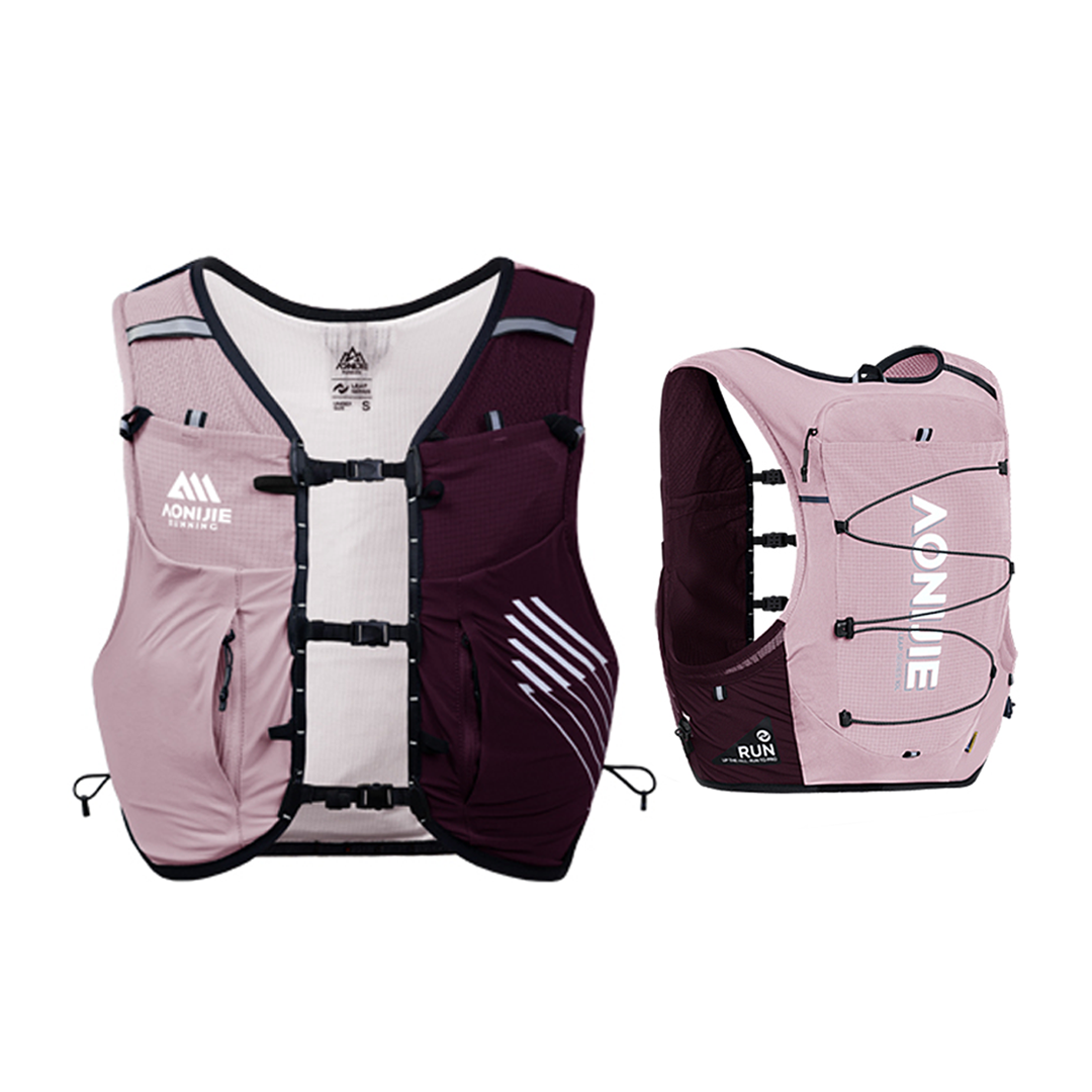 Aonijie C9116 Hydration Backpack Vest - 10 Liter Trail Running Sports - Pink Redwine