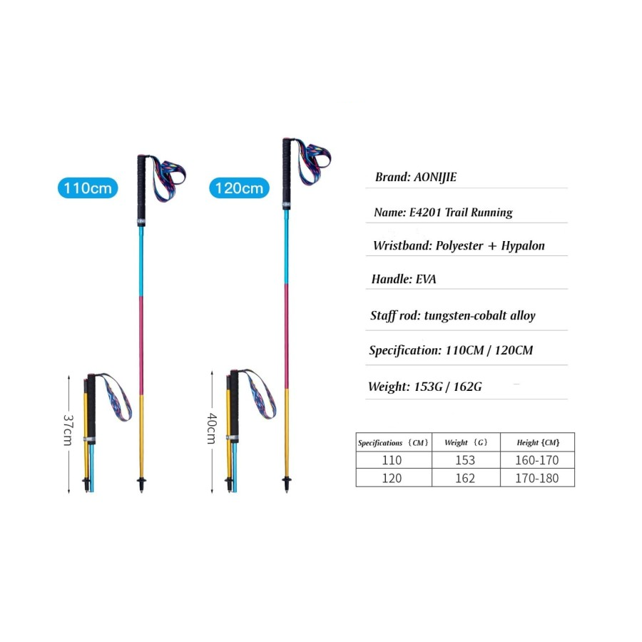 AONIJIE Foldable Alumunium Trekking Pole E4201 - Trail | Running | Hiking