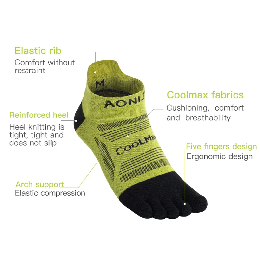 AONIJIE E4839 Running Toe Socks 3 PAIR - Kaos Jari kaki lari Sepeda