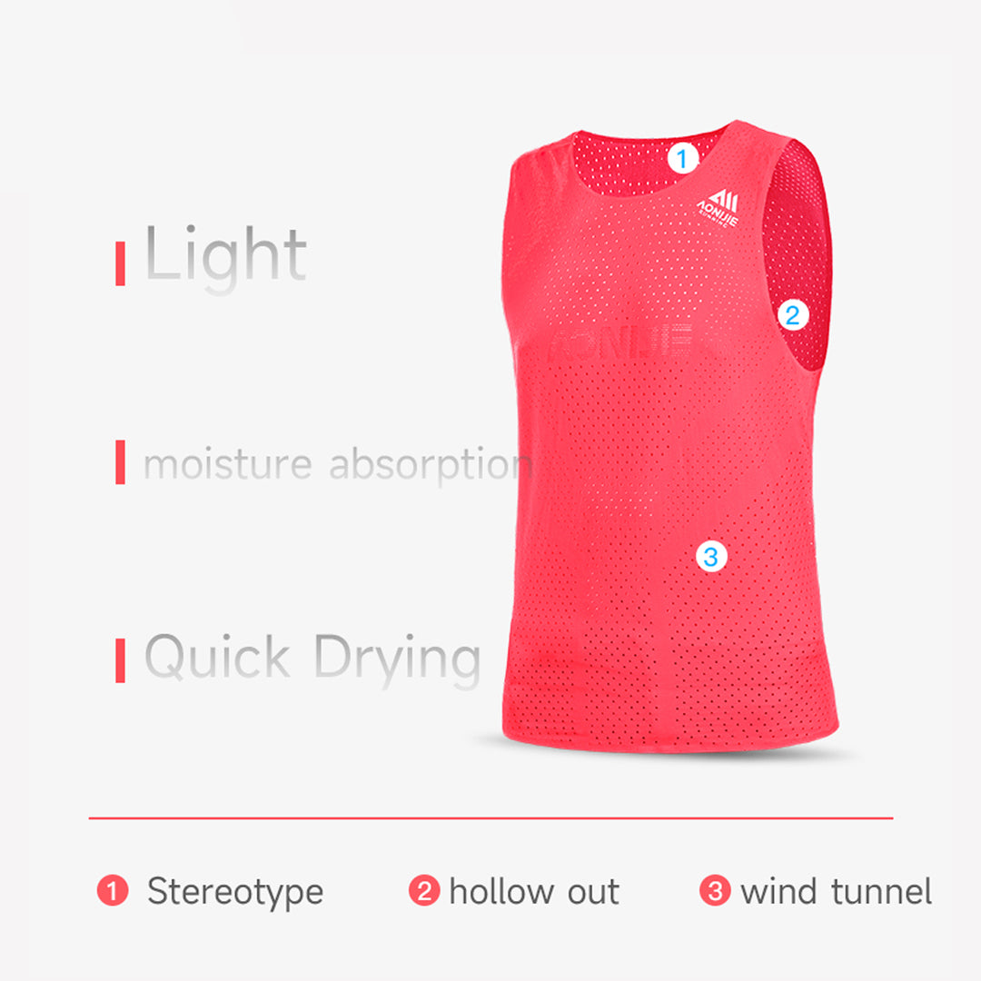 AONIJIE FM5189 Running Sleeveless Tank Top - Baju Lari Pria Olahraga