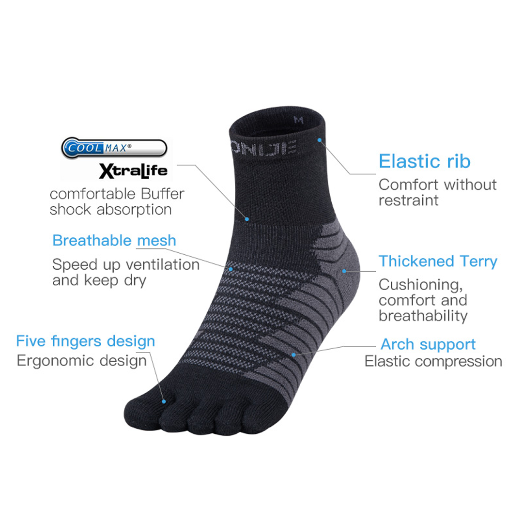 AONIJIE E4819 Running Toe Socks - Kaos Kaki Jari Lari Sepeda Olahraga