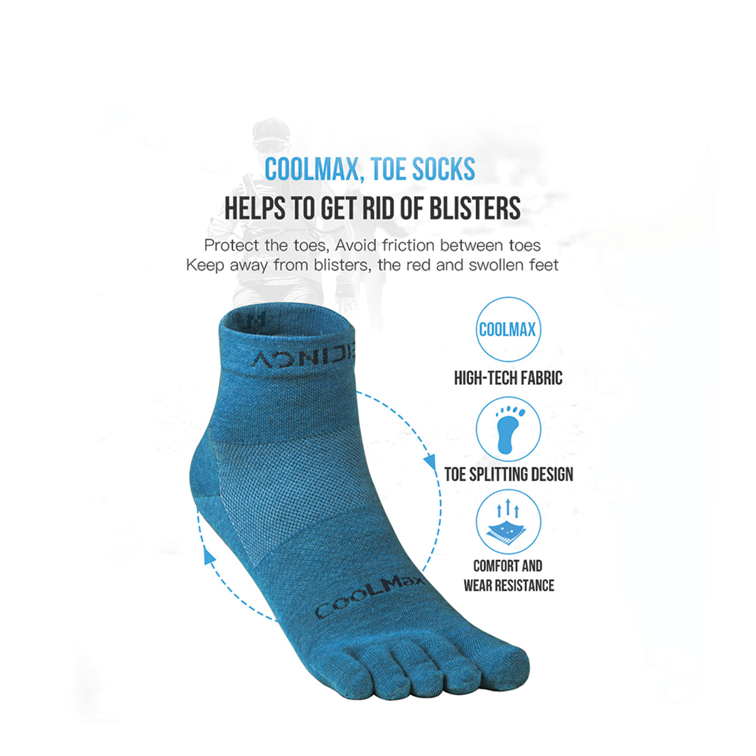 AONIJIE E4109S Running Toe Socks - Kaos Kaki Jari - Lari | Sepeda