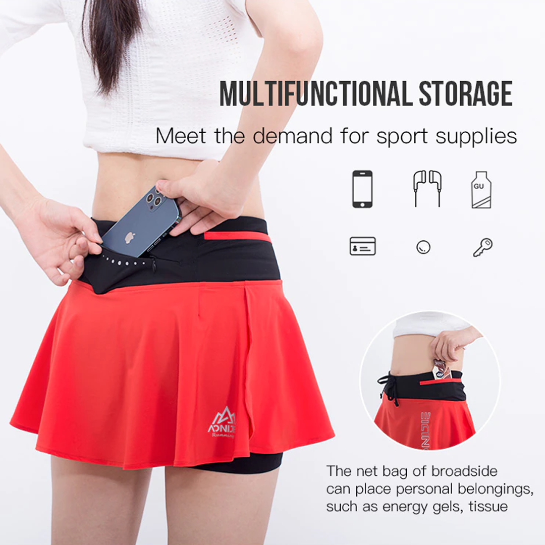 AONIJIE F5104 Women Sport Short - Celana Rok Olahraga Wanita