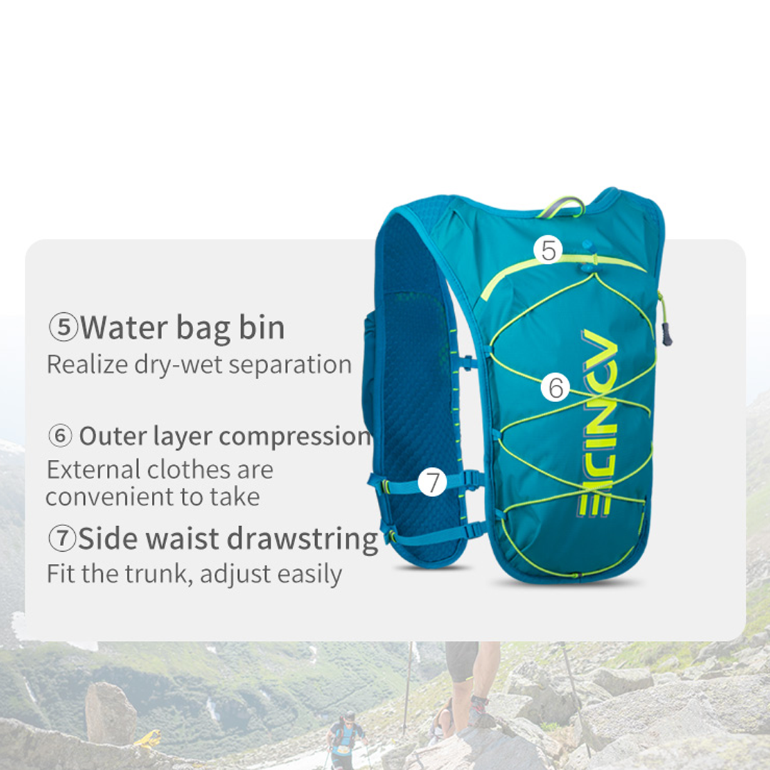 AONIJIE C9107 Hydration Backpack Vest 5L Marathon Running