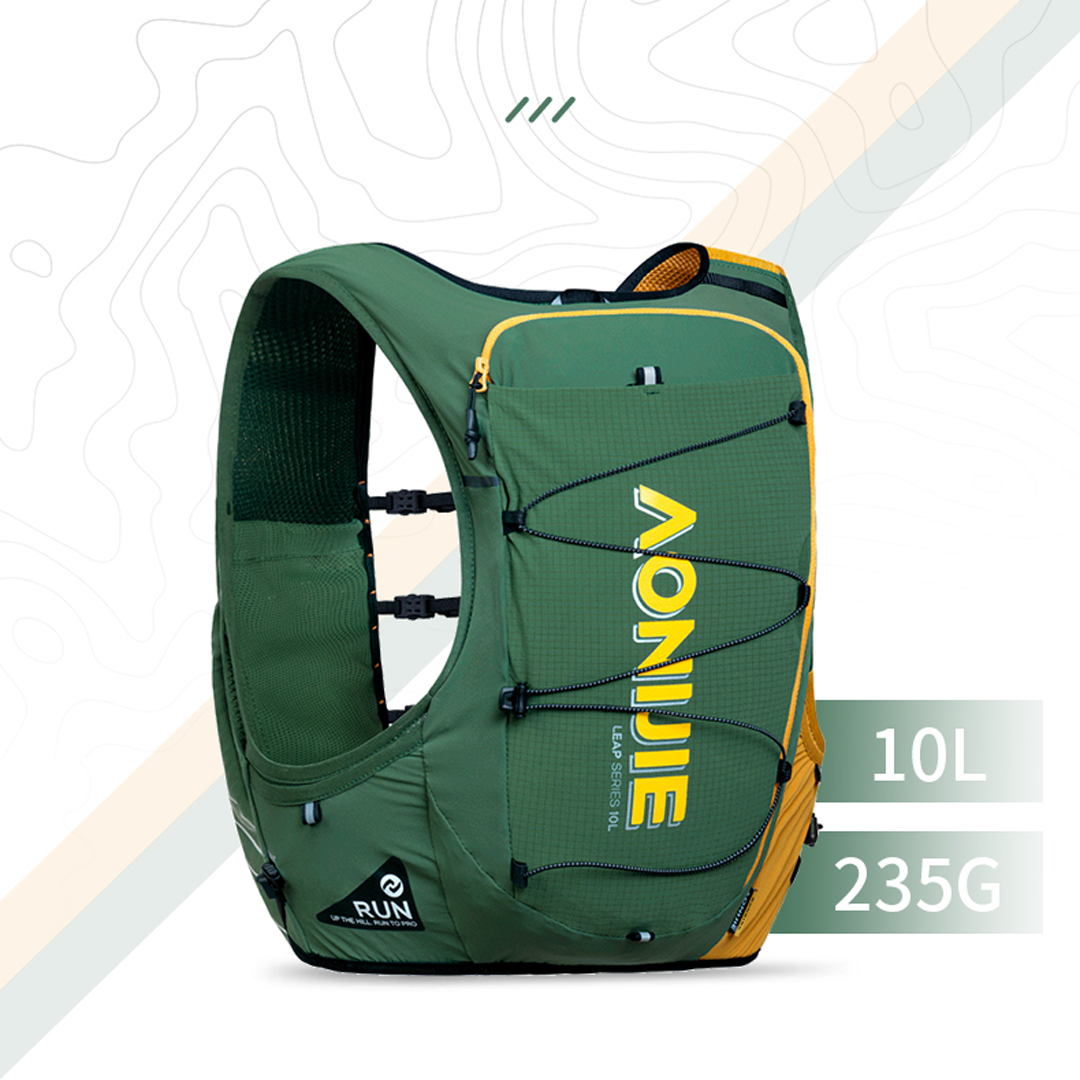 Aonijie C9116 Hydration Backpack Vest - 10 Liter Trail Running Sports - Green