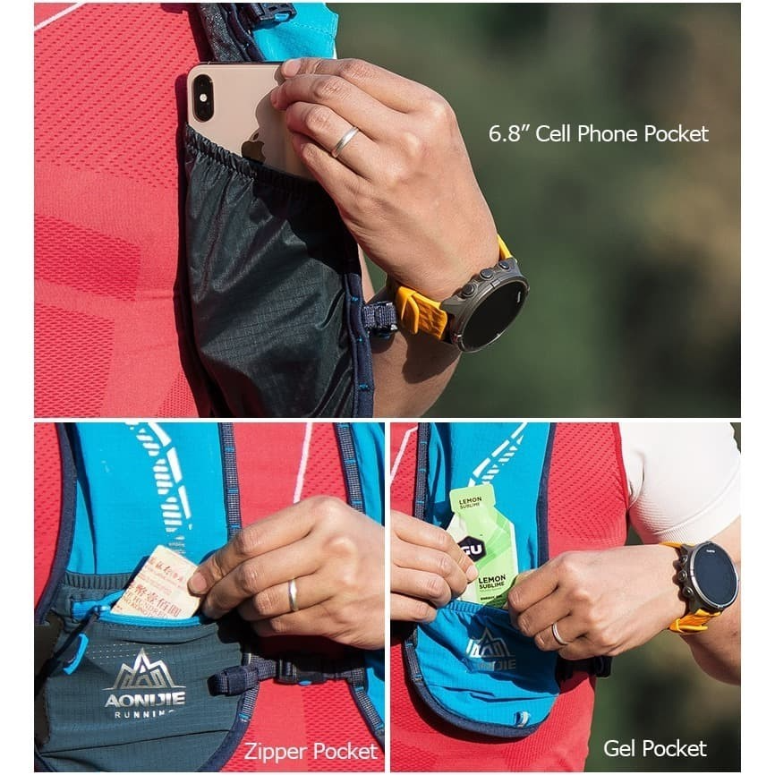 AONIJIE C9102S Hydration Backpack Vest 5L Marathon Running