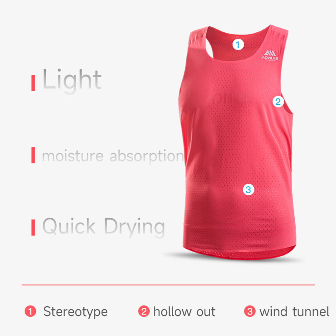 AONIJIE FM5188 Running Sleeveless Tank Top - Baju Lari Pria Olahraga