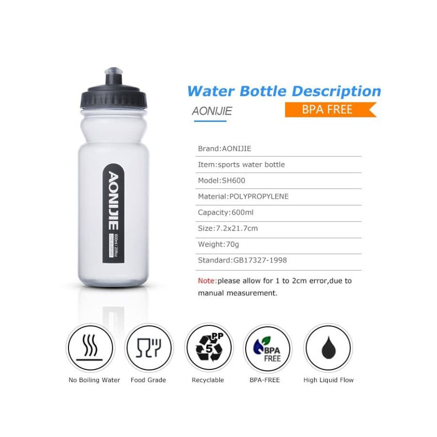 Aonijie SH600 600ml Water Bottle - Water Bottle | Sport | Cycling | Running | Outdoor