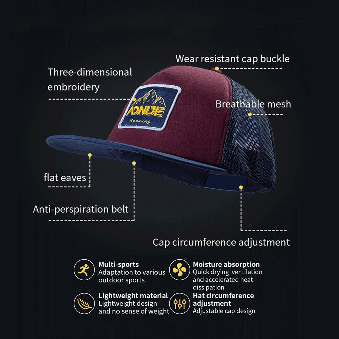 AONIJIE E4605 Snapback Cap Hat Mesh - Topi Sport Lari Hiking