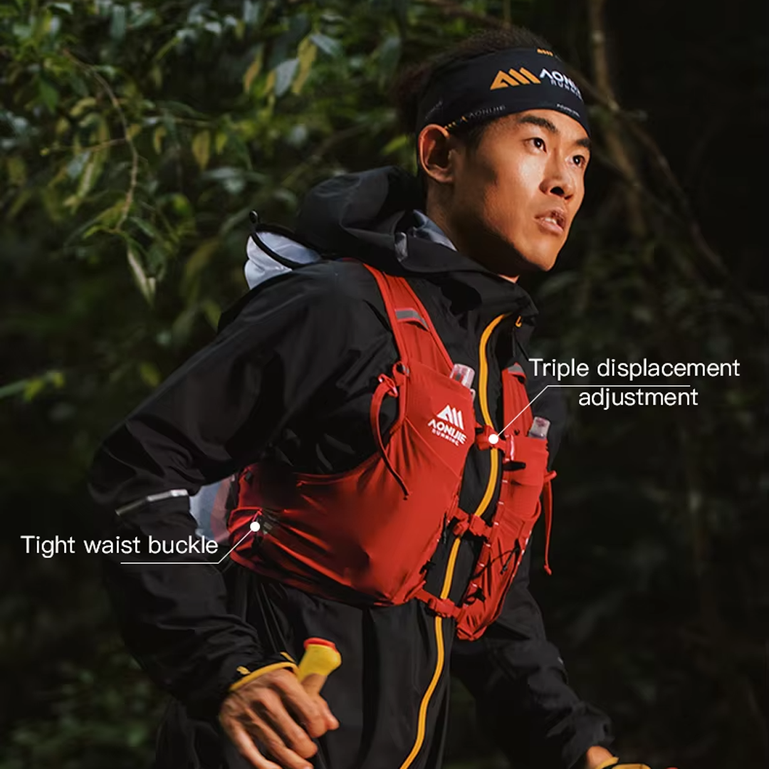 Aonijie C9116 Hydration Backpack Vest - 10 Liter Trail Running Sports - Orange