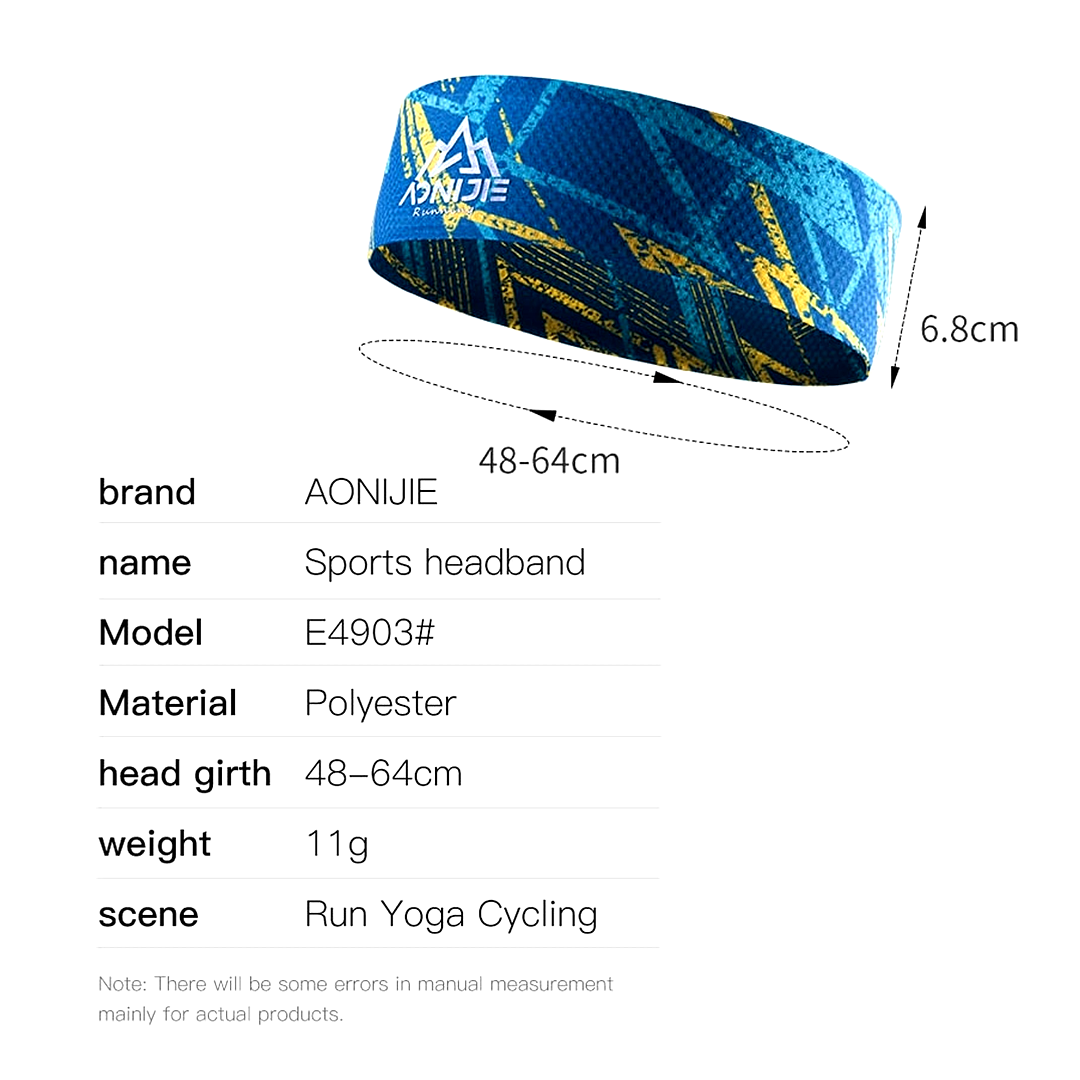 AONIJIE E4903 Sweatband Headband - Penahan Keringat Kepala Olahraga