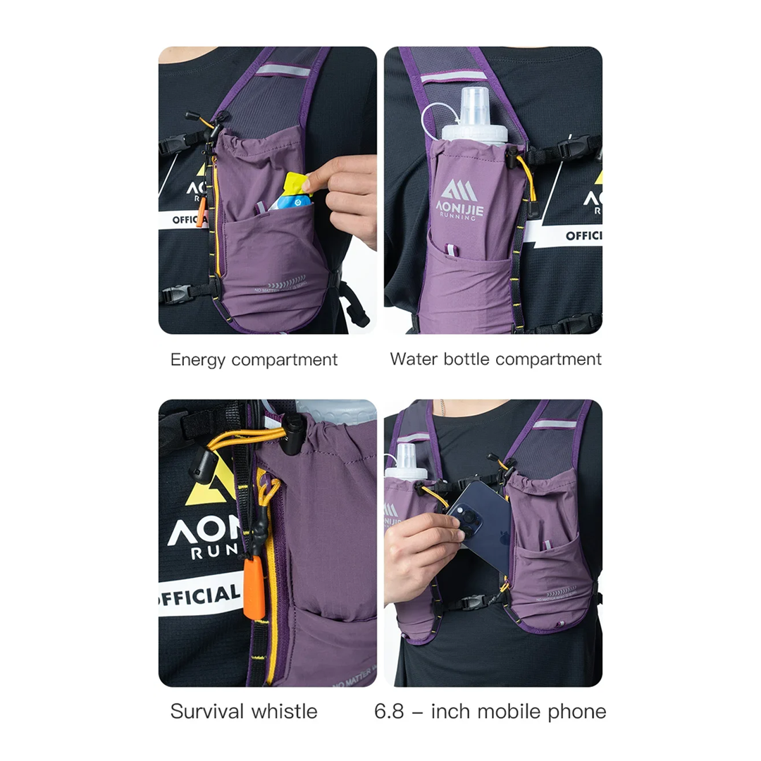Aonijie C9125 Hydration Backpack Vest 8L Marathon Running Hiking