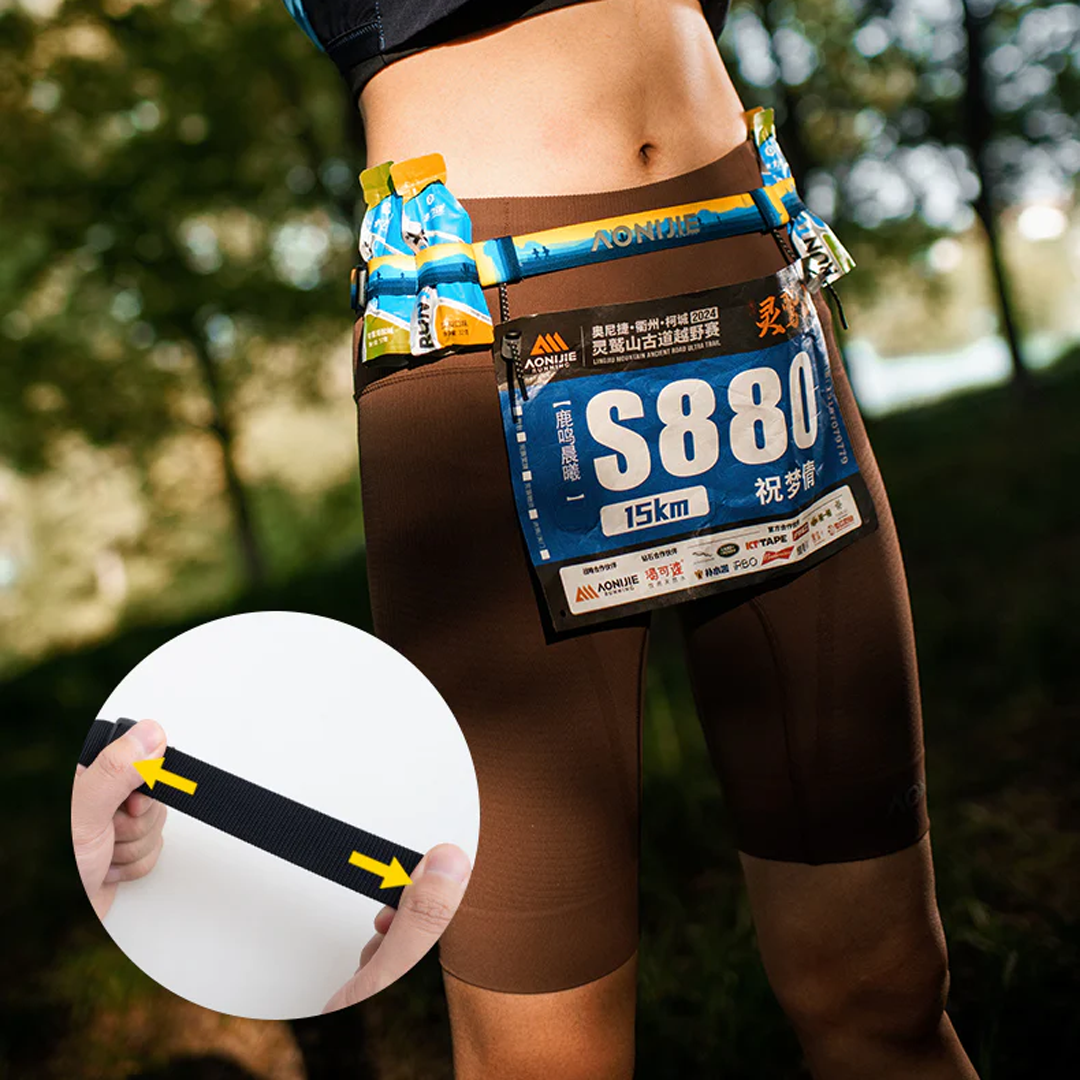 Aonijie BIB Race Number Belt E4436 Tali BIB - Lari Olahraga Outdoor