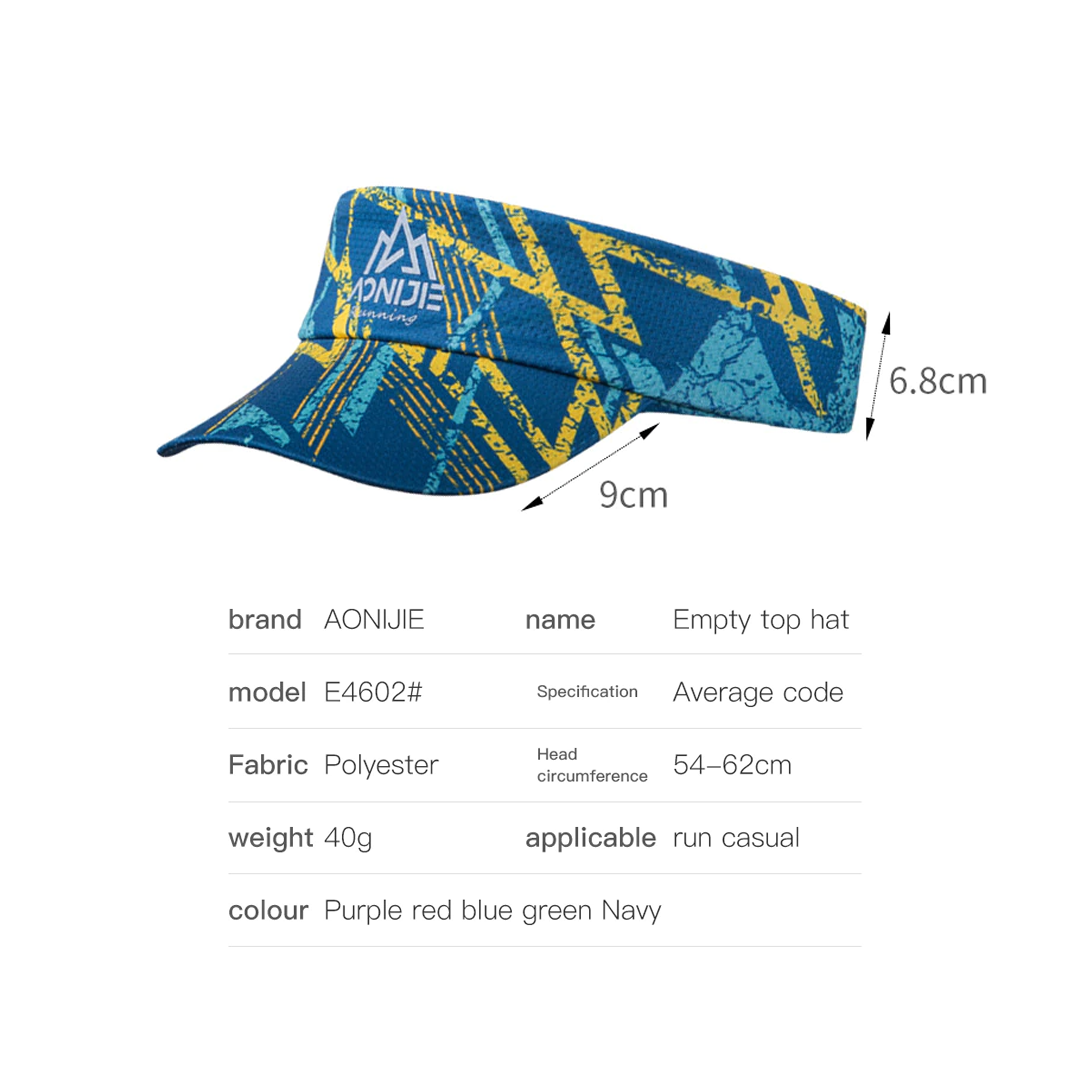 AONIJIE E4602 Visor Hat Quick Dry - Sports Golf Outdoor Hats
