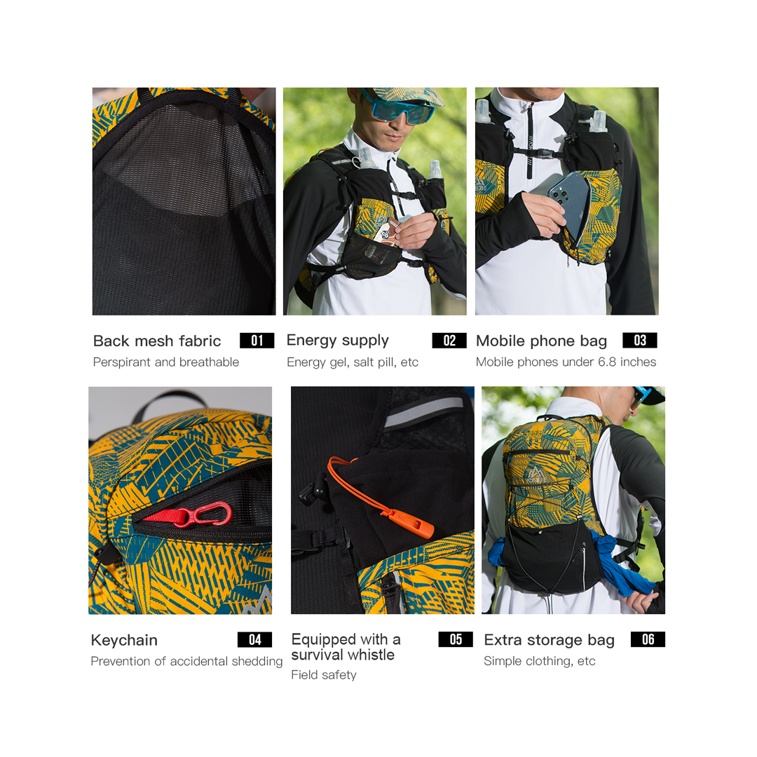AONIJIE C9112 Hydration Backpack Vest - 12L Trail Running Sports