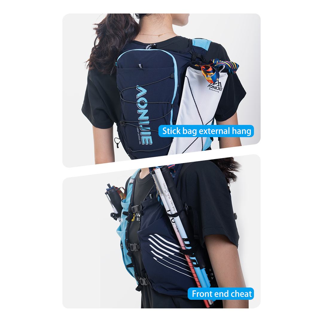 Aonijie C9116 Hydration Backpack Vest - 10 Liter Trail Running Sports - NAVY