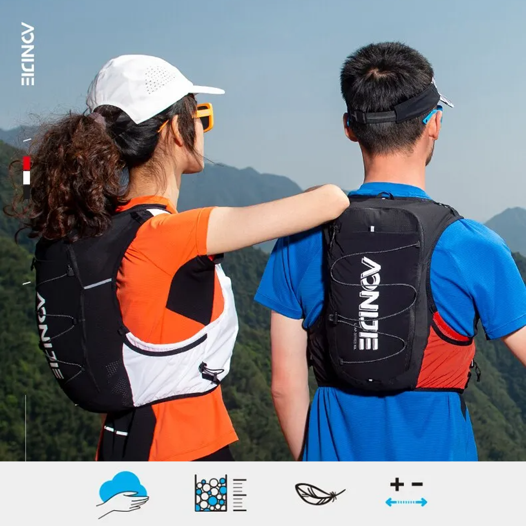 Aonijie C9116 Hydration Backpack Vest - 10L Trail Running - Black