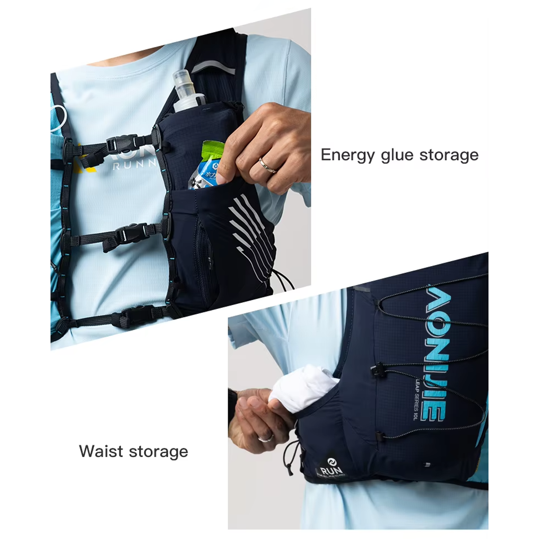 Aonijie C9116 Hydration Backpack Vest - 10 Liter Trail Running Sports - NAVY