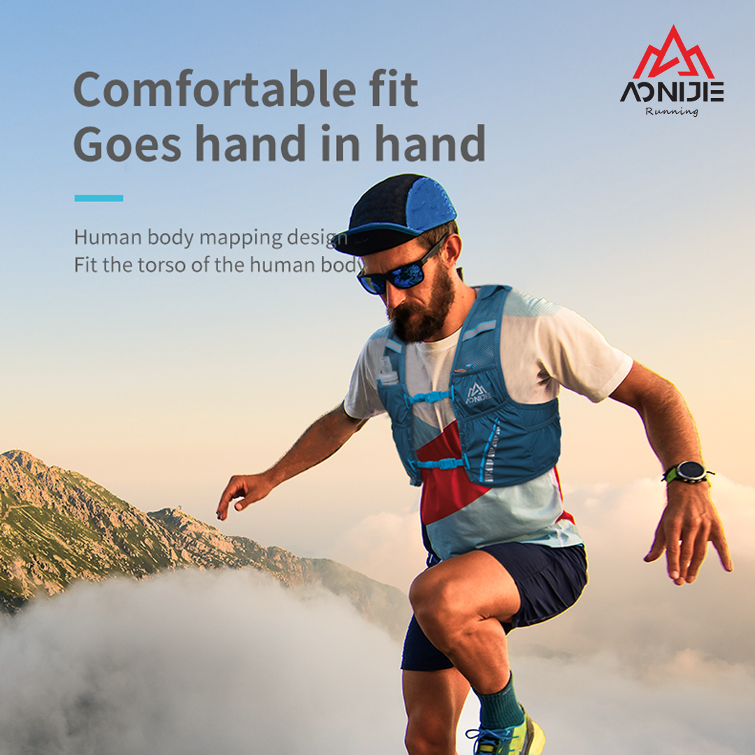 Aonijie Hydration Backpack Vest C933S - 5L Trail Running - BLUE