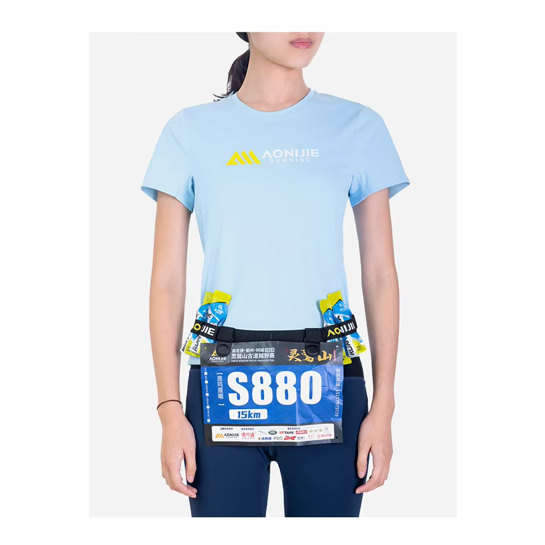 Aonijie E4435 BIB Race Number Belt Magnetic or Rope Type Tali BIB
