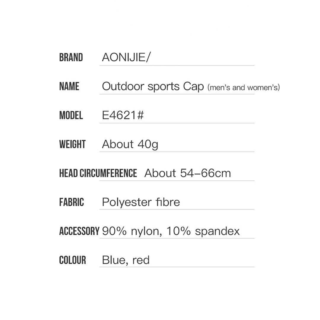 Aonijie E4621 Cap Hat Quick Dry - Sports Golf Running Outdoor Hats
