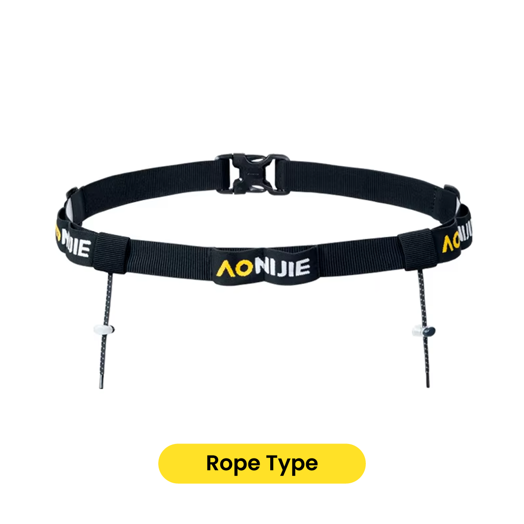 Aonijie E4435 BIB Race Number Belt Magnetic or Rope Type Tali BIB