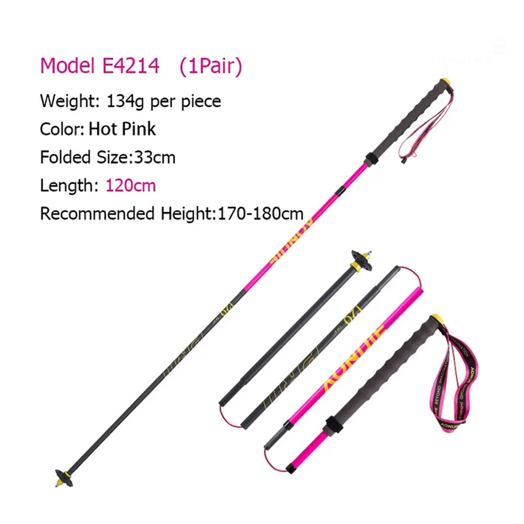 AONIJIE Foldable Carbon Trekking Pole E4214 - Trail Running Hiking Outdoor