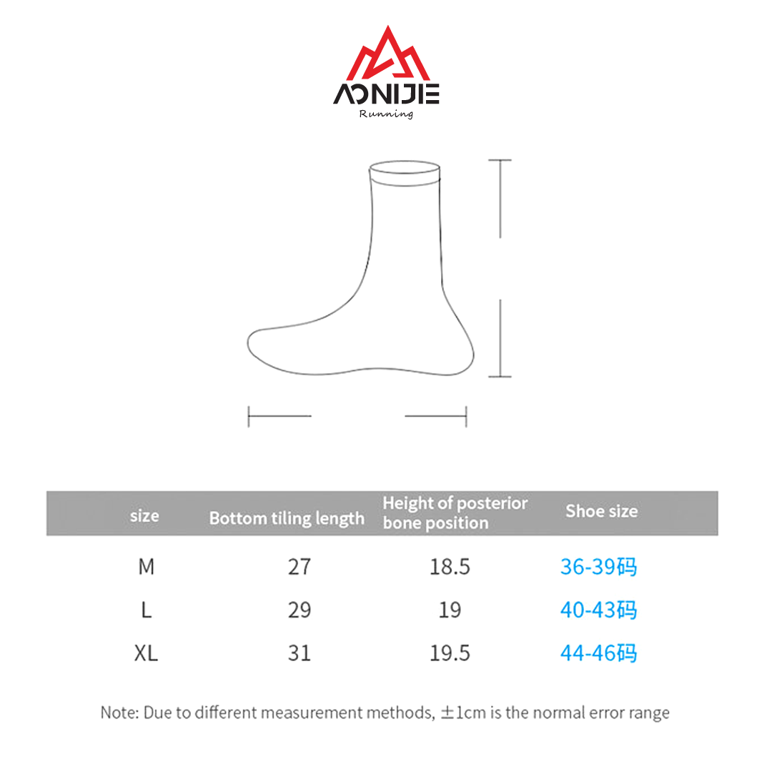 AONIJIE Gaiter E4415 - Pelindung Kaki Sepatu - Trail Running