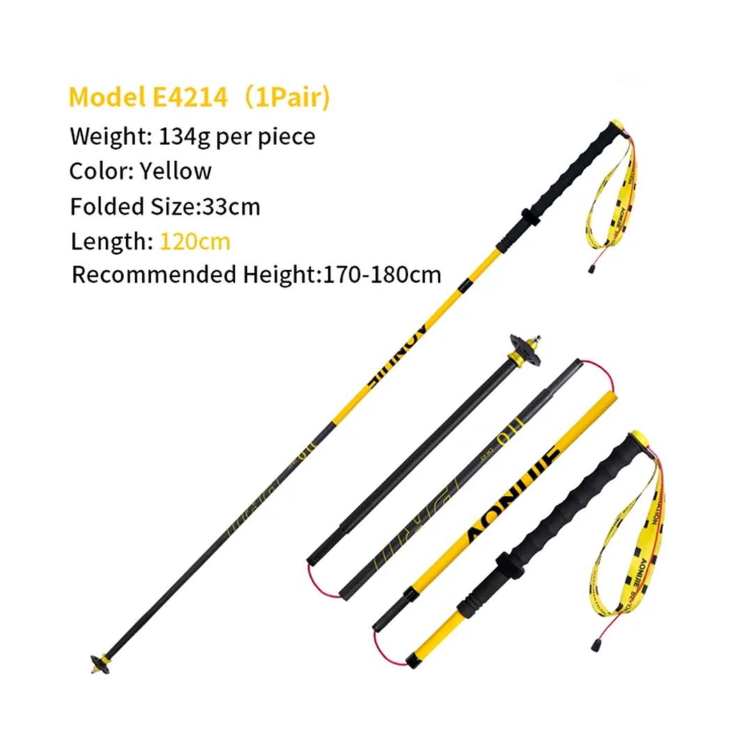 AONIJIE Foldable Carbon Trekking Pole E4214 - Trail Running Hiking Outdoor