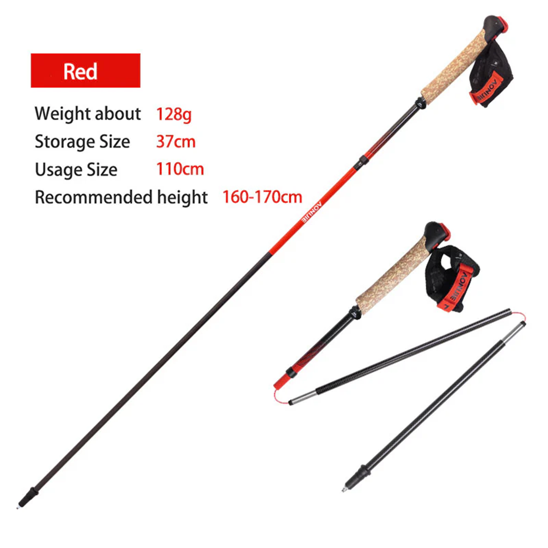 Aonijie Foldable Carbon Fiber Trekking Pole E4218 - Stick Trail Hiking
