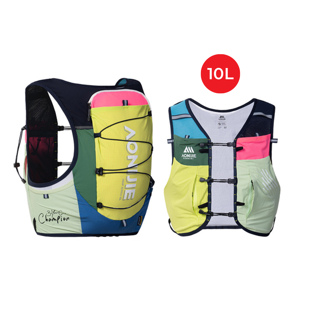 Aonijie C9116 Hydration Backpack Vest - 10 Liter Trail Running Sports - COLORFULL