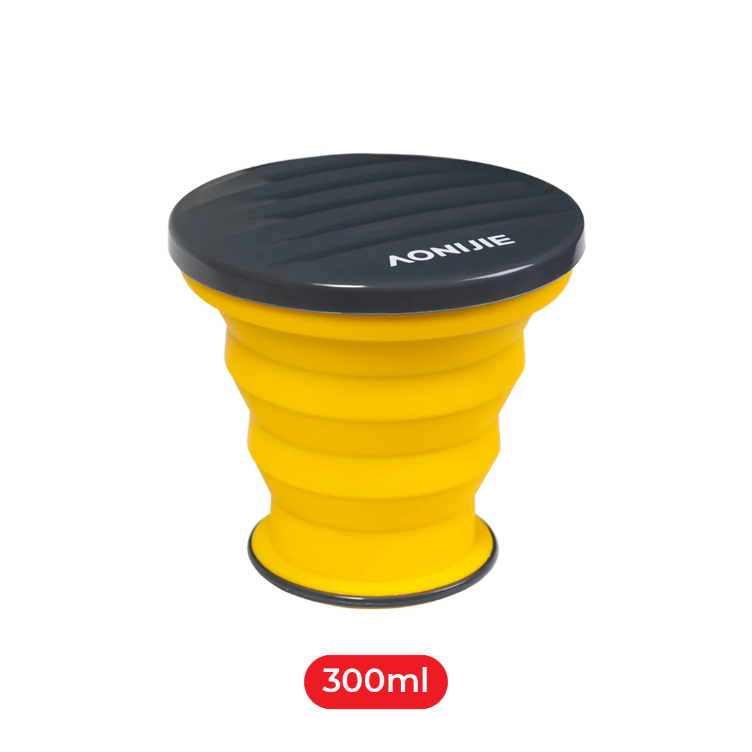 AONIJIE SD74 Outdoor Collapsible Silicone Cup 300ml - Gelas Lari Marathon - Yellow
