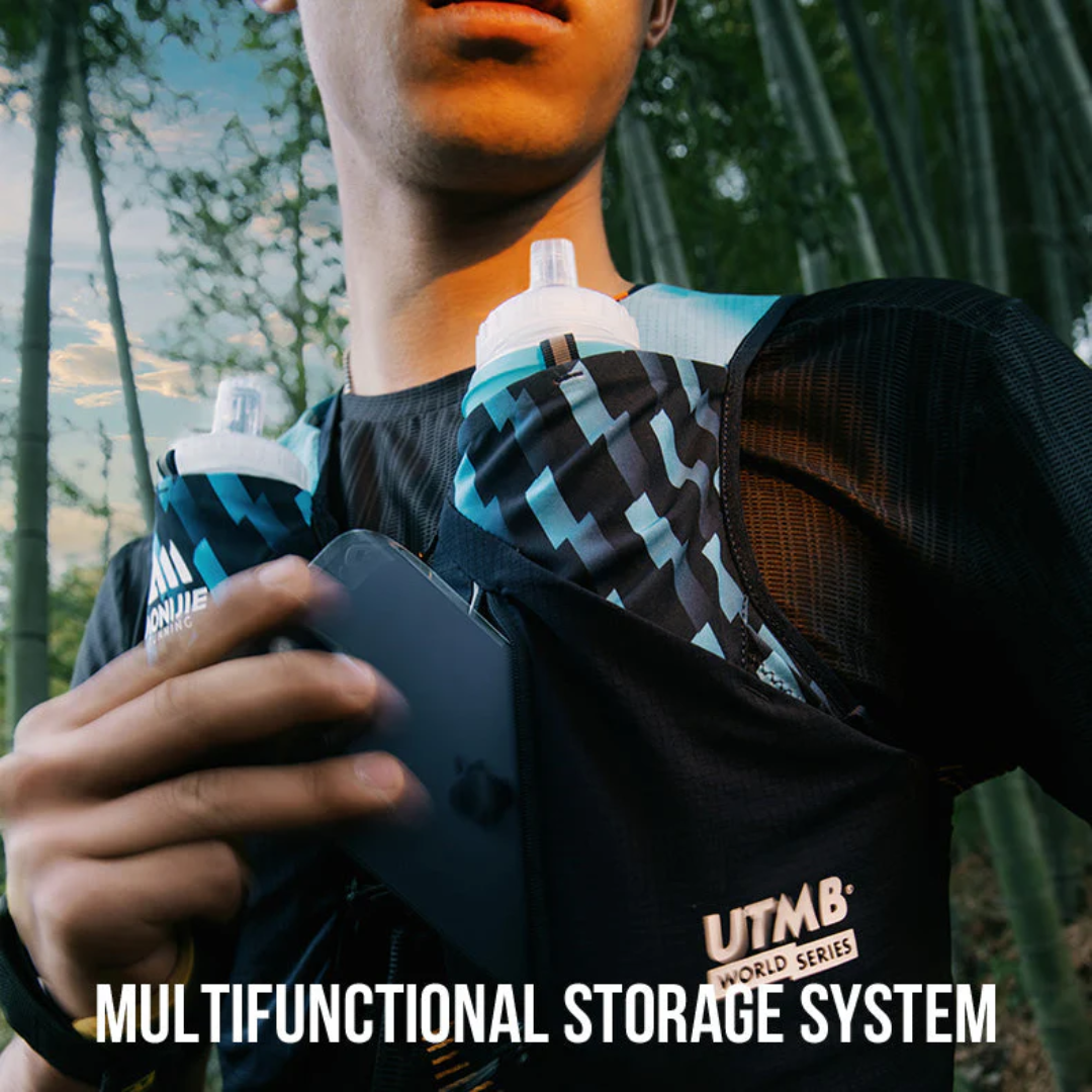 Aonijie UTMB Hydration Backpack Vest 8L - Trail Running Sports - BLUE