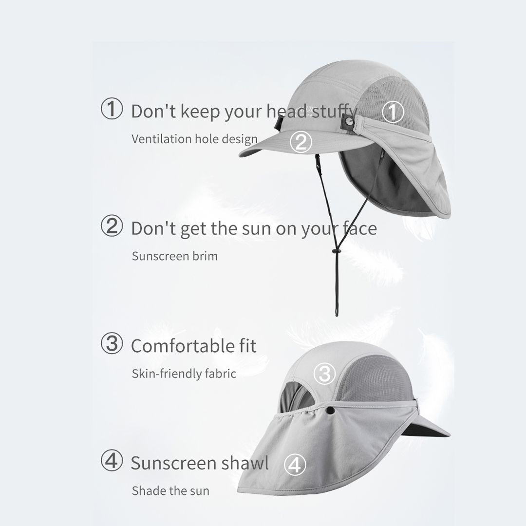 AONIJIE E4610 Outdoor UV Proof SunHat - Topi Fotografi Pancing Outdoor