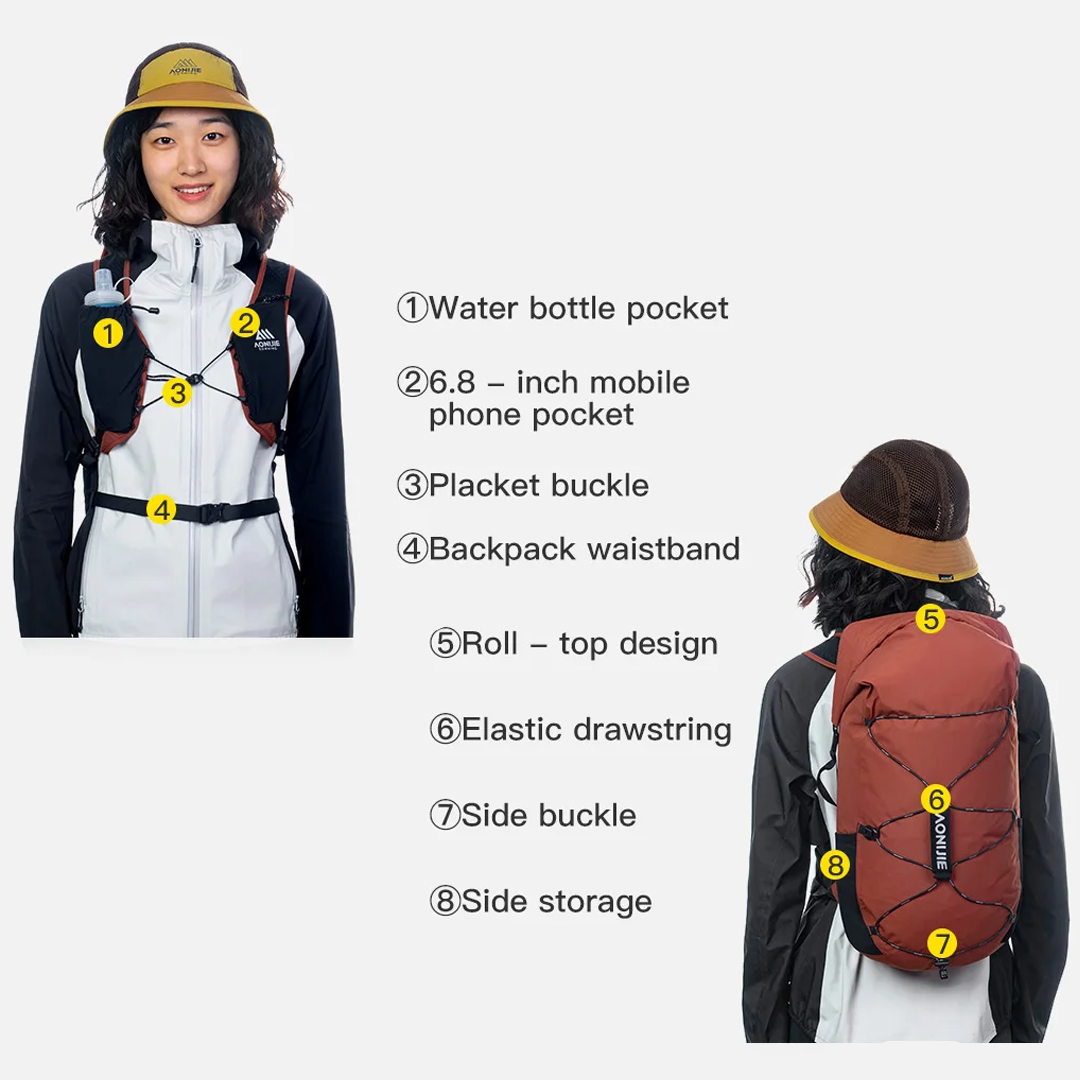 AONIJIE FH2522 Outdoor Hiking Backpack 22L - Tas Punggung Outdoor Hiking