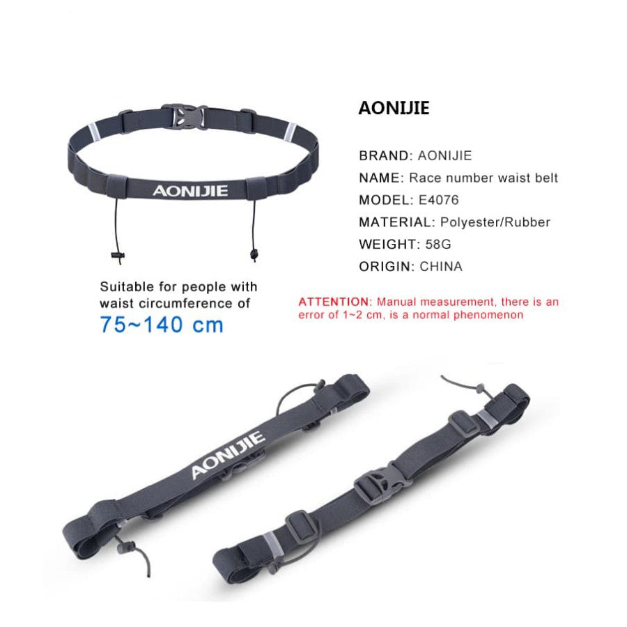 AONIJIE E4076 - BIB Race Number Belt