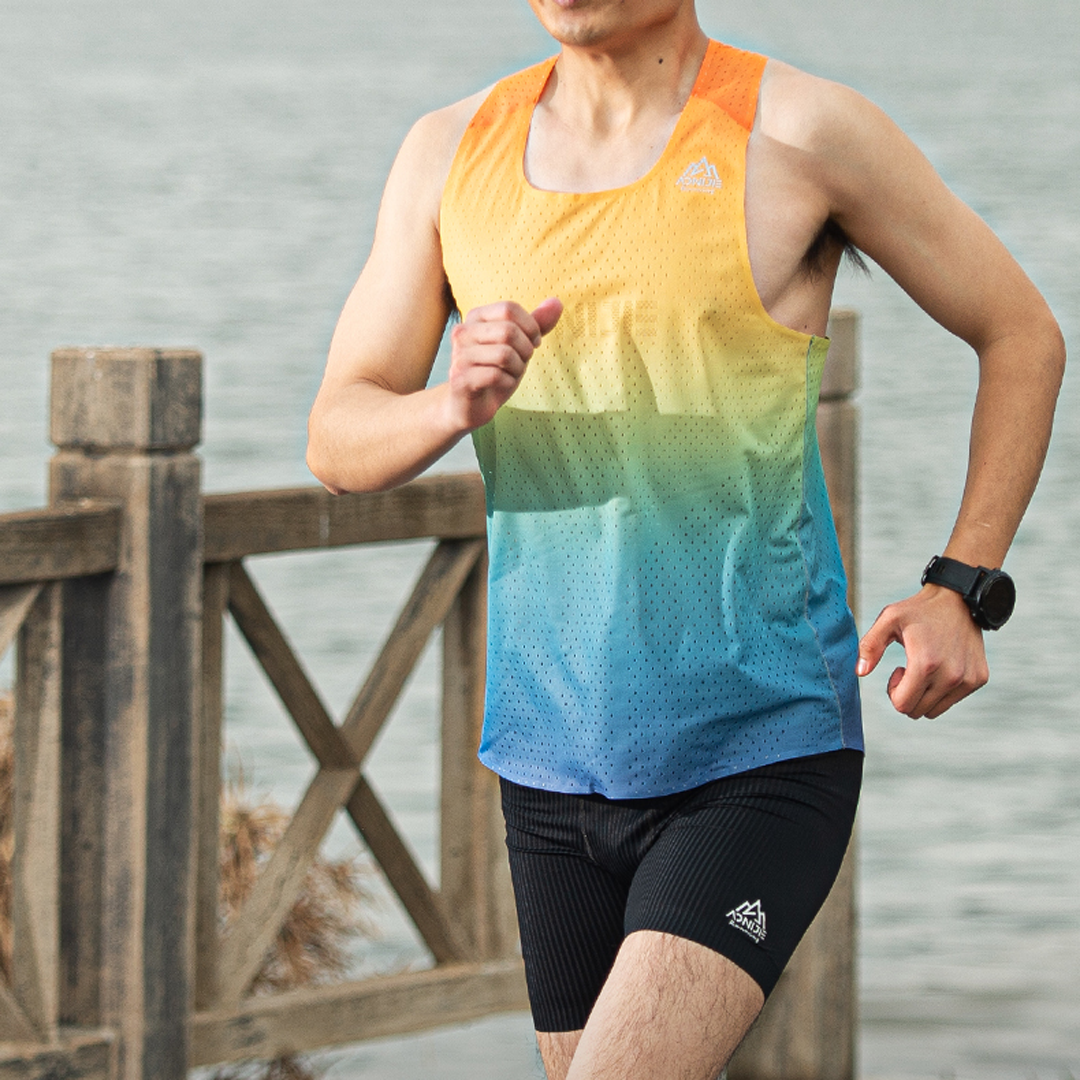 AONIJIE FM5155 Running Sleeveless Tank Top - Baju Lari Pria