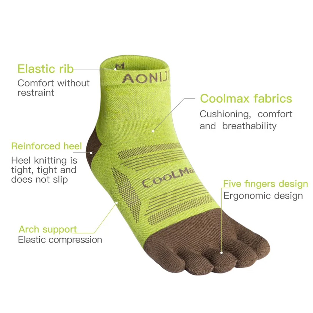 AONIJIE E4838 Running Toe Socks 3 PAIR - Sports Running Socks