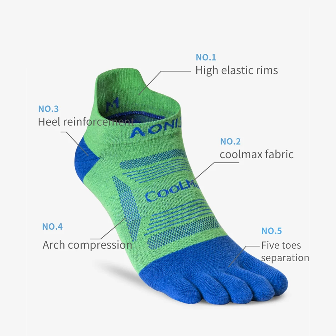 AONIJIE E4837 Running Toe Socks 3 PAIR - Sports Running Socks