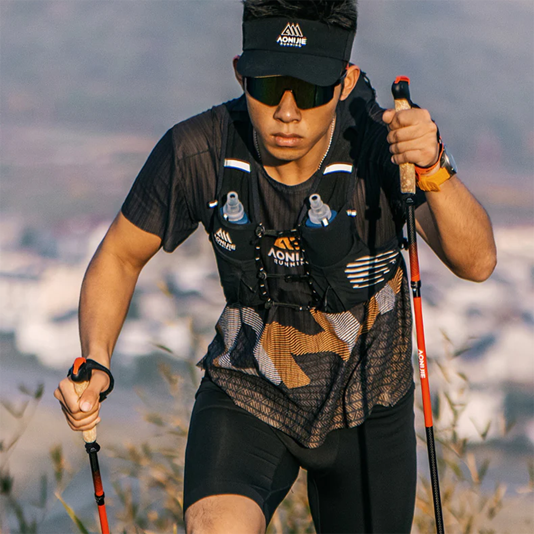 Aonijie Foldable Carbon Fiber Trekking Pole E4218 - Stick Trail Hiking