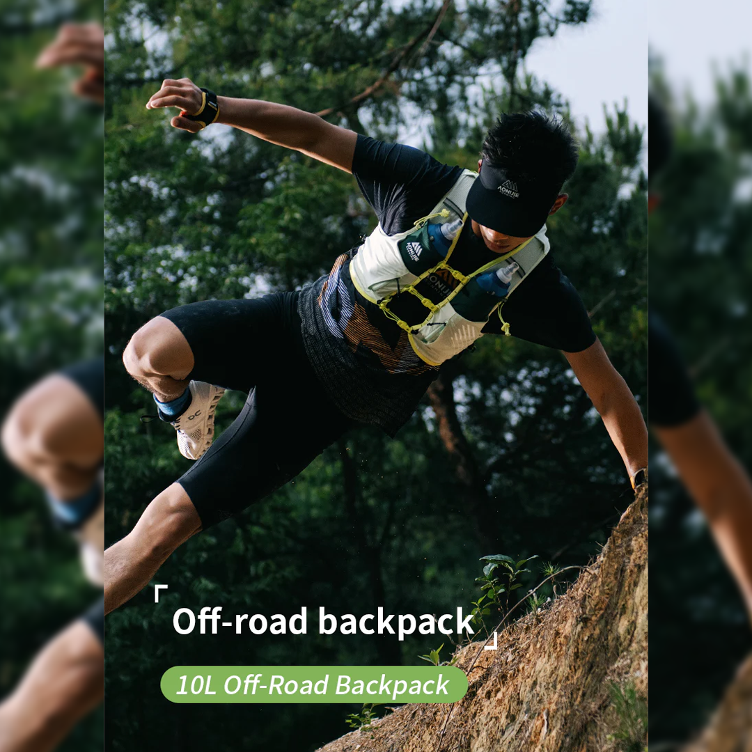 Aonijie C9116 Light Green Hydration Backpack Vest - 10 Liter Trail Running Sports