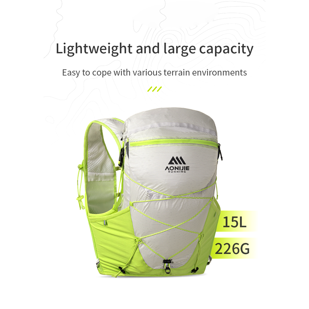 Aonijie C9116 Hydration Backpack Vest - 15L Trail Running Sports - Navy