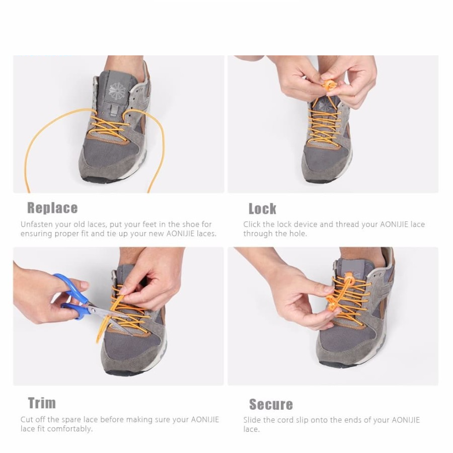 AONIJIE E4055 Sport Reflective Shoelace - Tali Sepatu