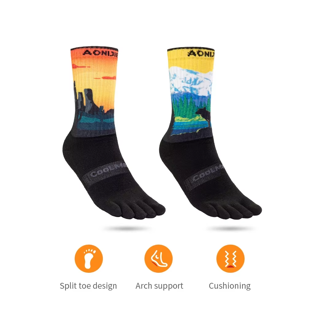Aonijie E4843 Running Toe Socks - Kaos kaki Jari Lari Sepeda Olahraga
