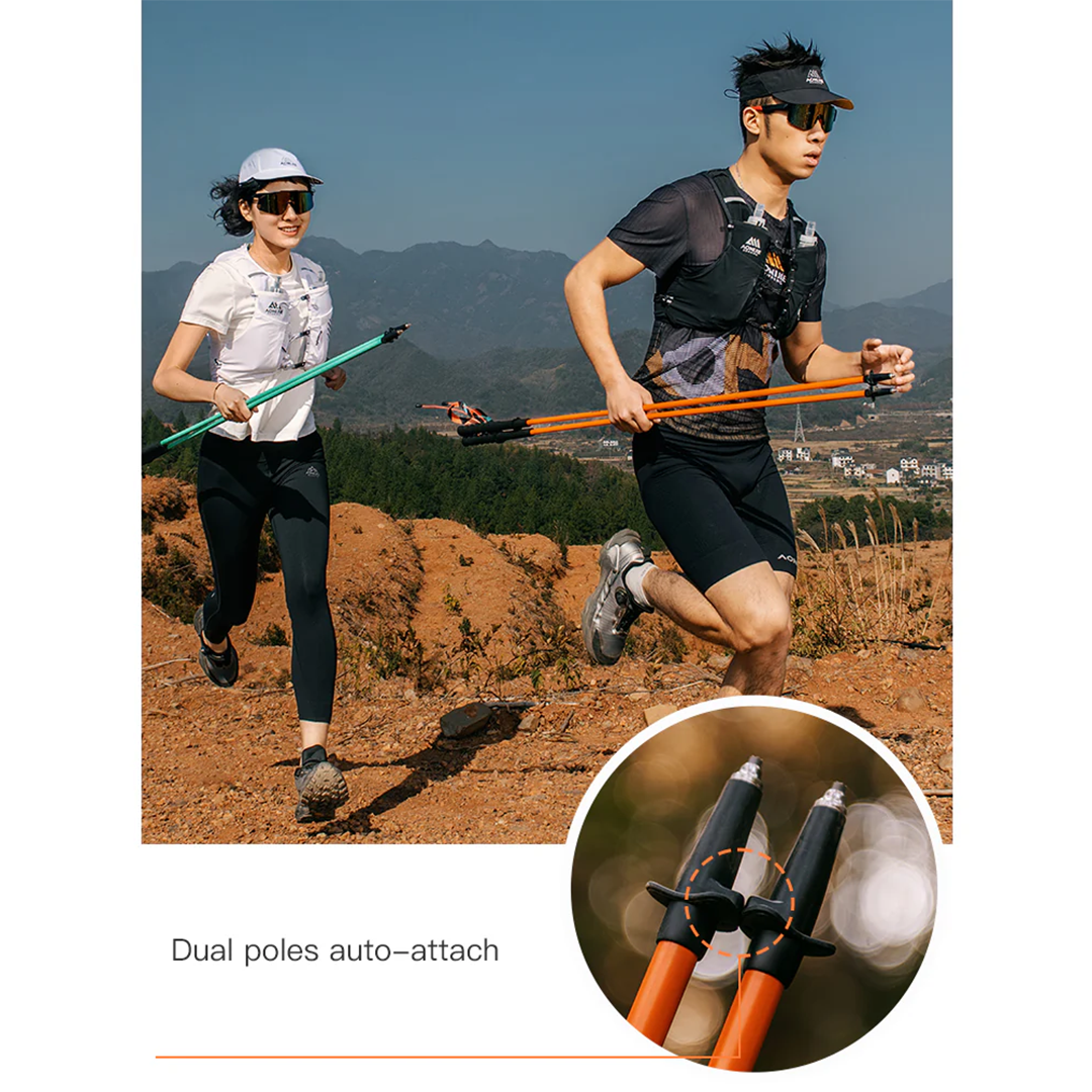 Aonijie Foldable Alumunium Trekking Pole E4216 - Trail Running Hiking