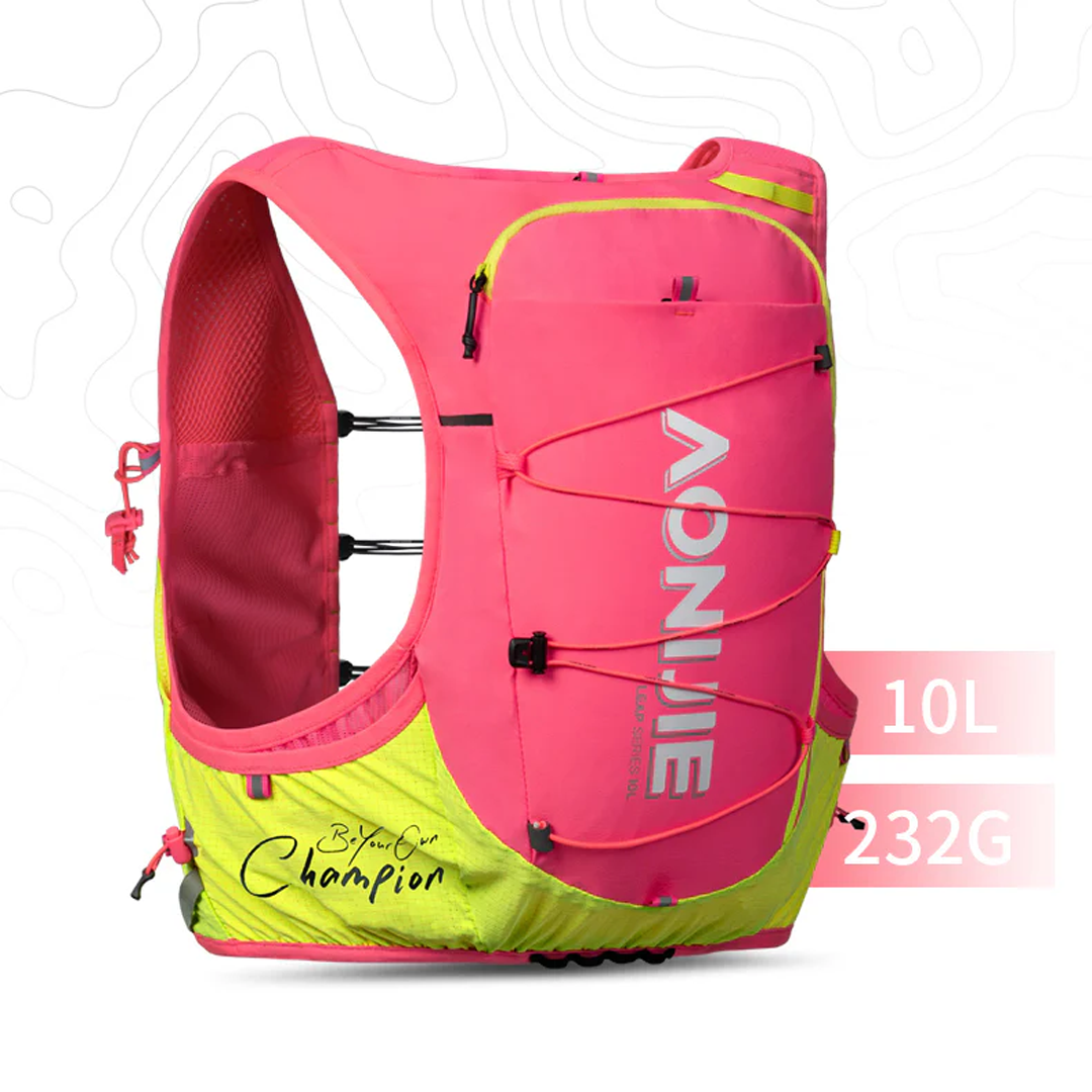 Aonijie C9116 Light Pink Hydration Backpack Vest - 10 Liter Trail Running Sports