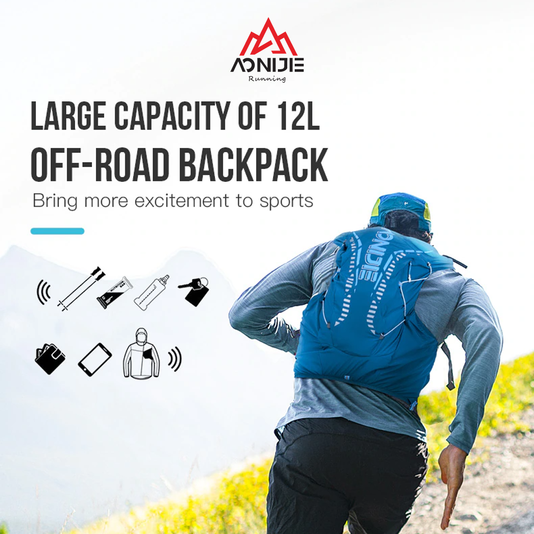 AONIJIE 12L Professional Lichtgewicht Cross-country Rugzak Outdoor Hydratatie Rugzak Wandelen Vest Tas Marathon Running Fietsen Sport Tas (Zwart-L/XL AONIJIE 12L Professional Lichtgewicht Cross-country Rugzak Outdoor Hydratatie Rugzak Wandelen Vest Tas Marathon Running Fietsen Sport Tas (Zwart-L/XL