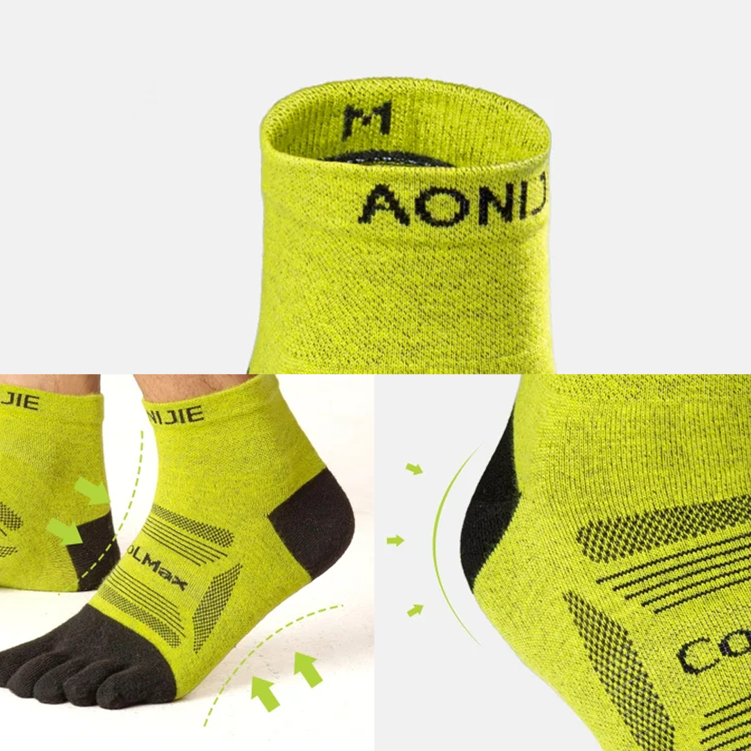 Aonijie E4840 Running Toe Socks 3 PAIR - Kaos Jari kaki lari Sepeda